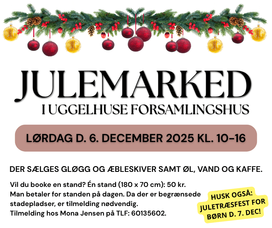 Julemarked og juletræsfest for børn
